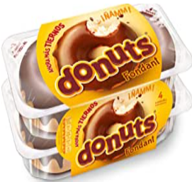 Donuts Fondant de 4 unidades envasados 228gr 57gr cada Donuts